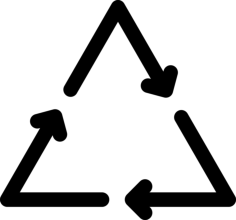 Recycling Sign Silhouette Svg Vector, Free Vectors File